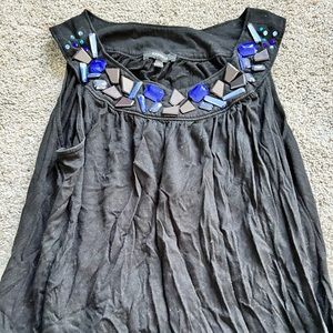 Black embellished Express tank. Like new!